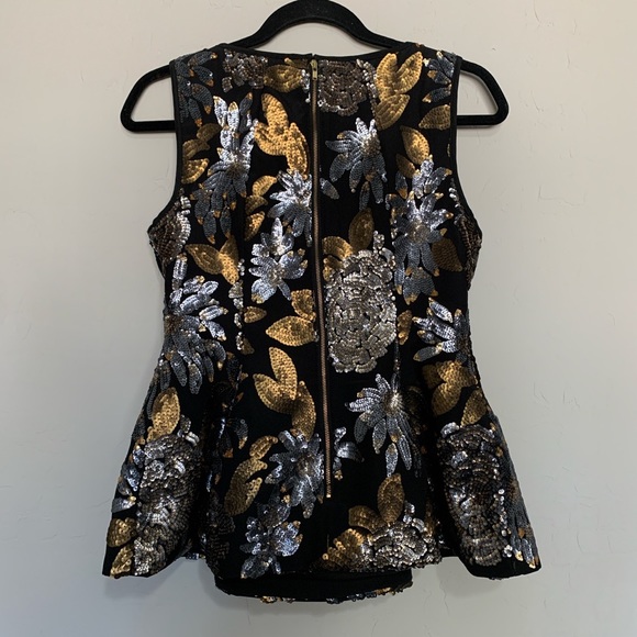 Keepsake The Label Sequin Structured peplum corset top - Picture 3 of 3